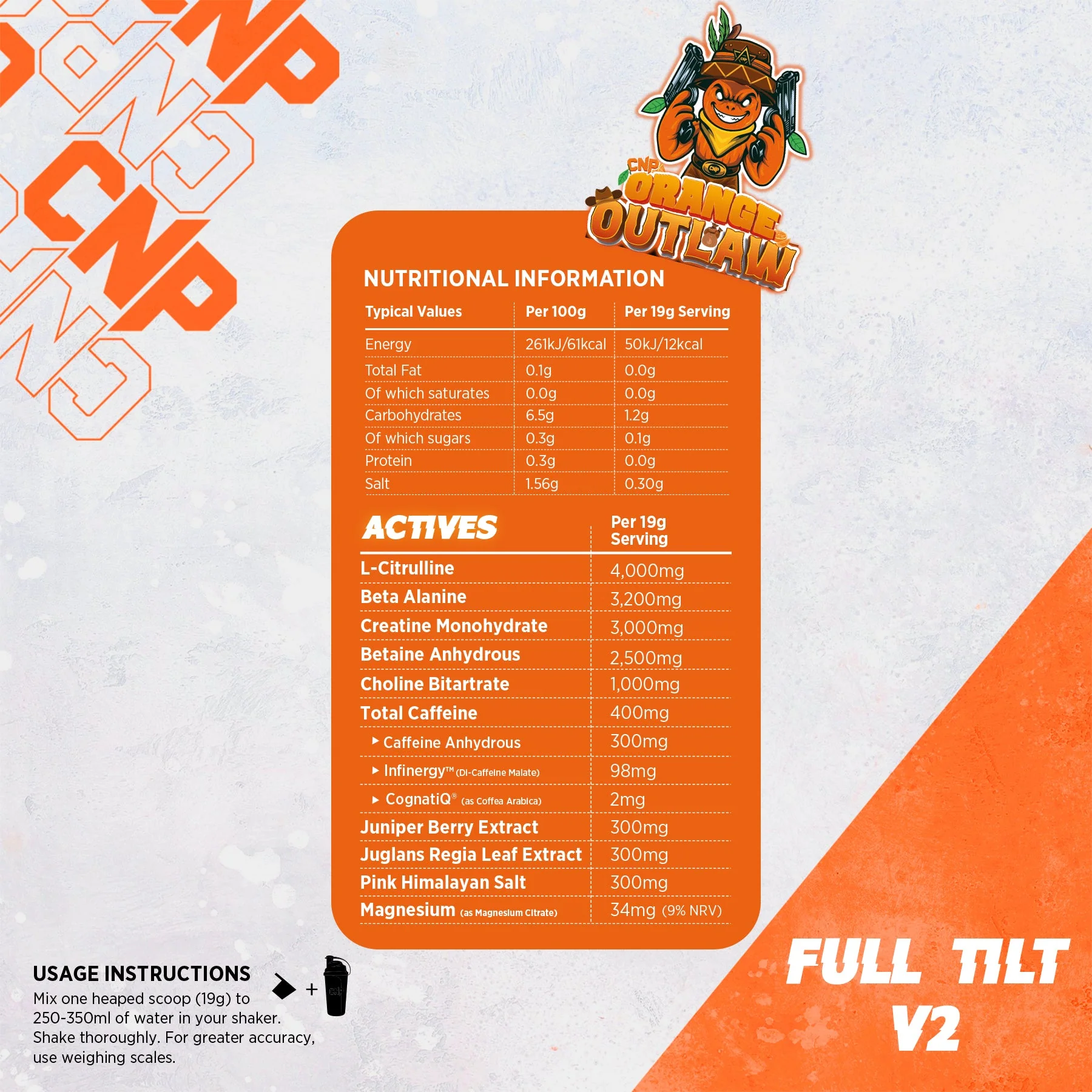 CNP Full Tilt 570g (Orange Outlaw) - Image 4