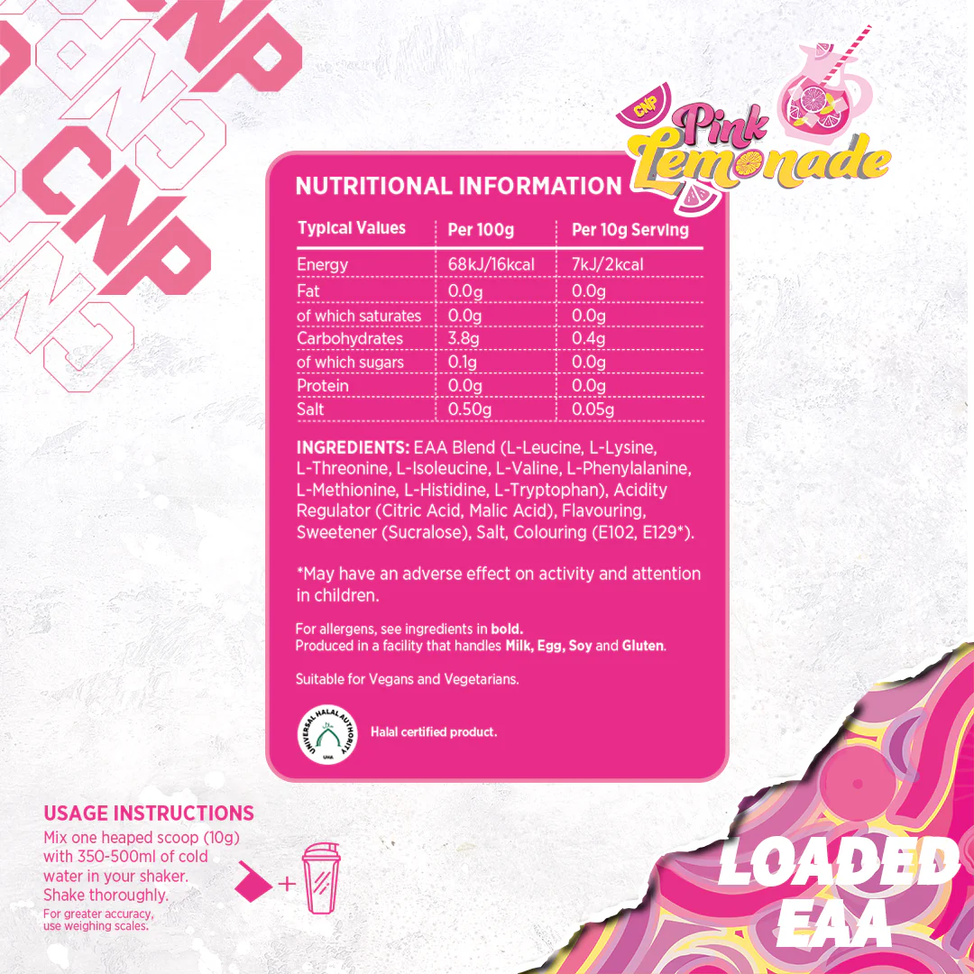 CNP Loaded EAA 300g (Pink Lemonade) - Image 3