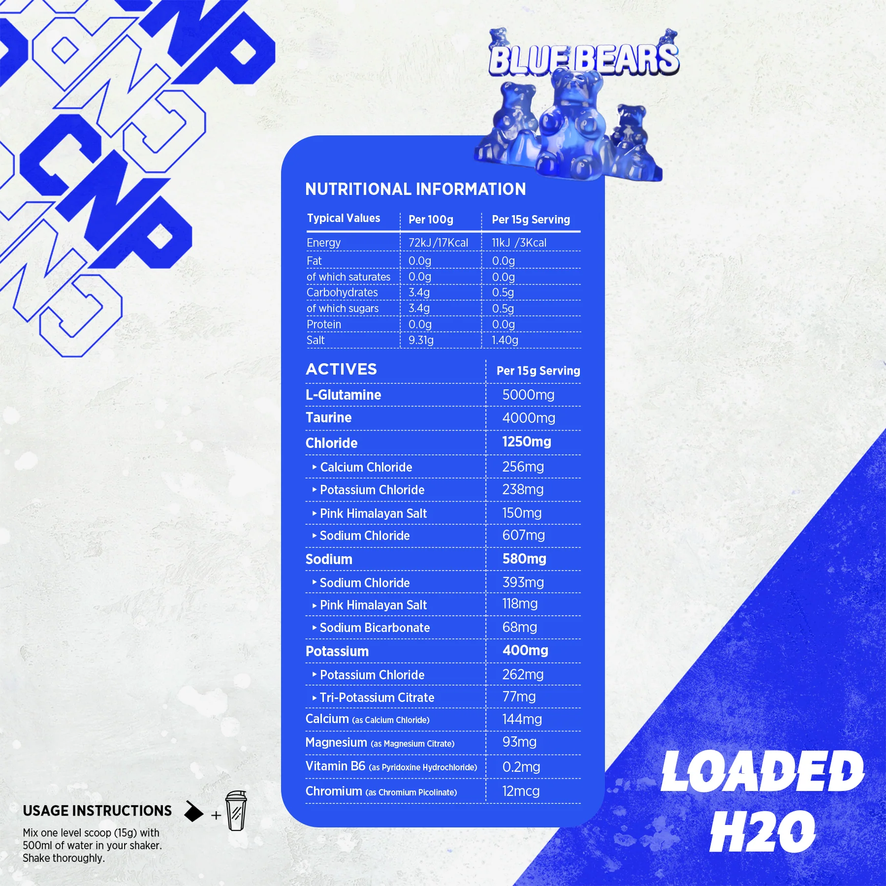 CNP Loaded H2O 300g (Blue Bears) - Image 4