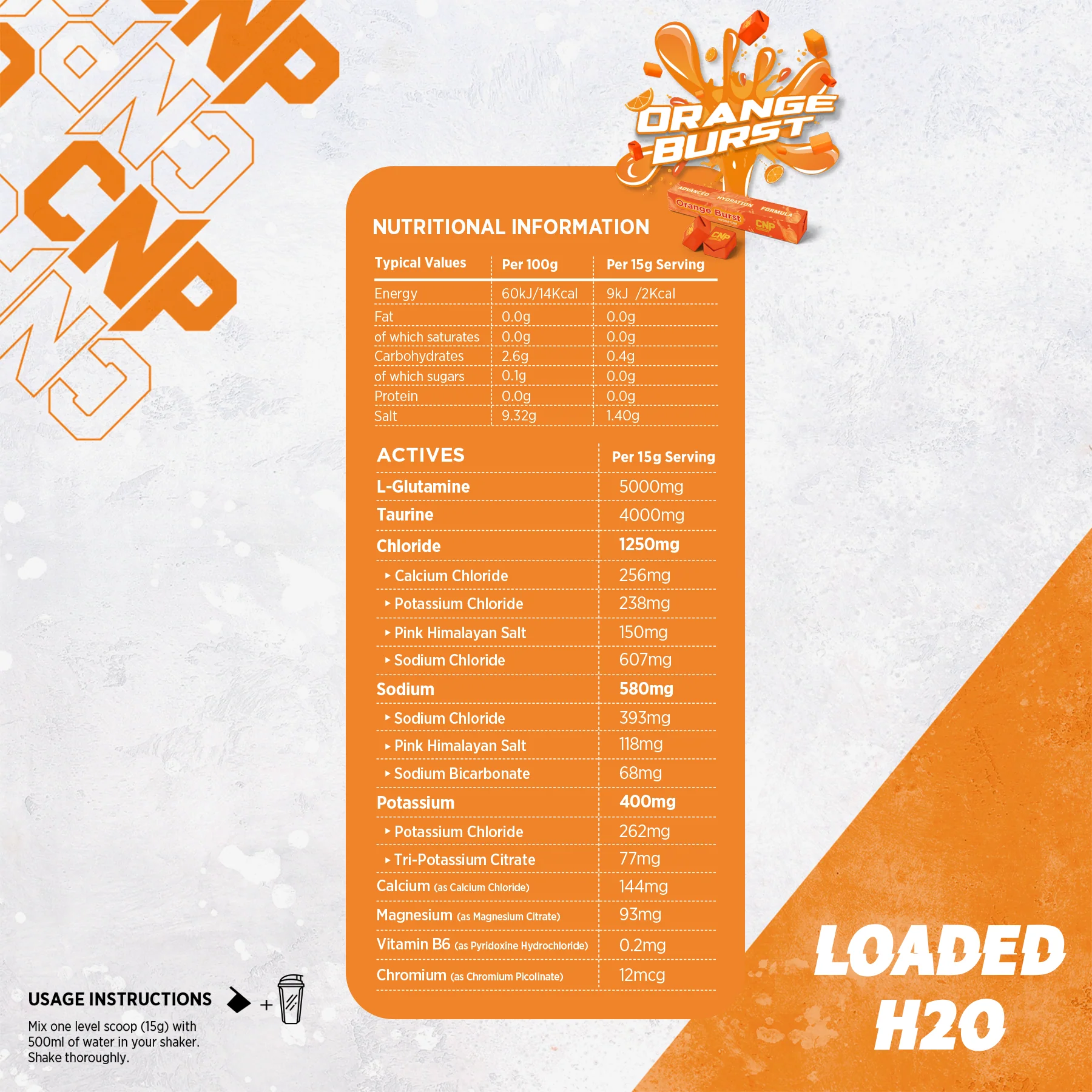 CNP Loaded H2O 300g (Orange Burst) - Image 3