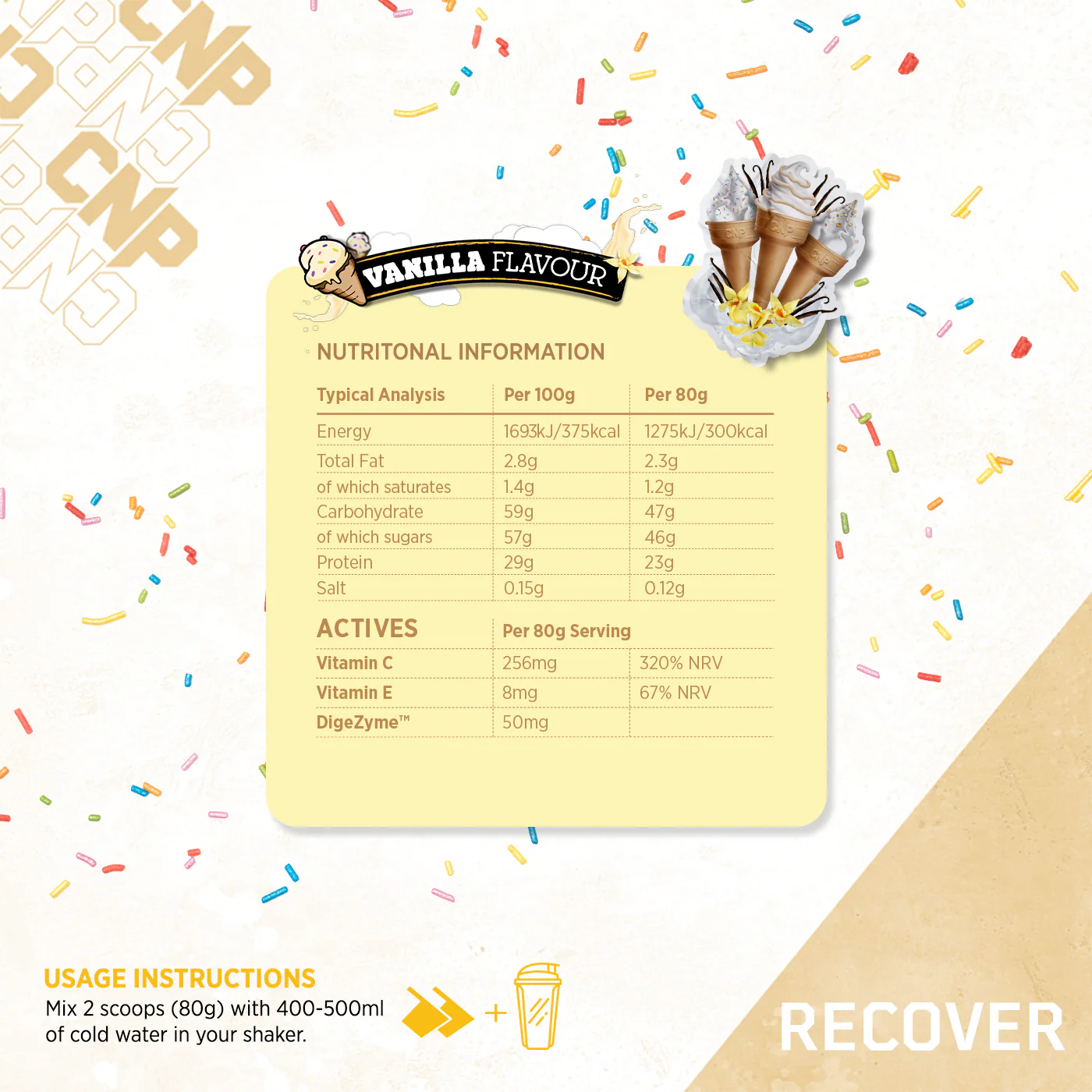 CNP Recover 5.04kg (Vanilla) - Image 2