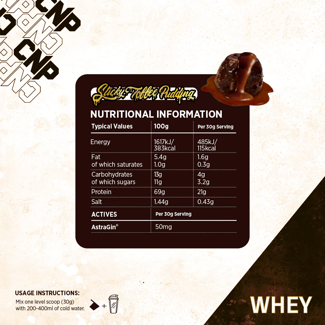 CNP Whey 2kg (Sticky Toffee Pudding) - Image 2